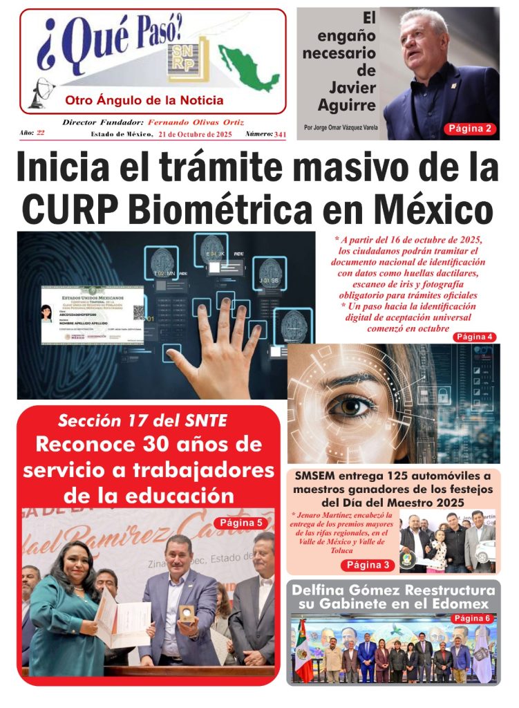 ¿Qué Pasó? Edición impresa 21 de octubre 2025